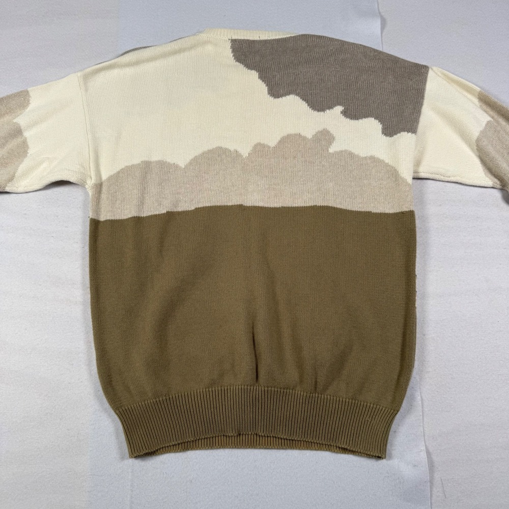 Nautica Vintage 90s Gold Coast Fishing Marlin Intarsia Knit Sweater XL Cotton - Picture 8 of 8